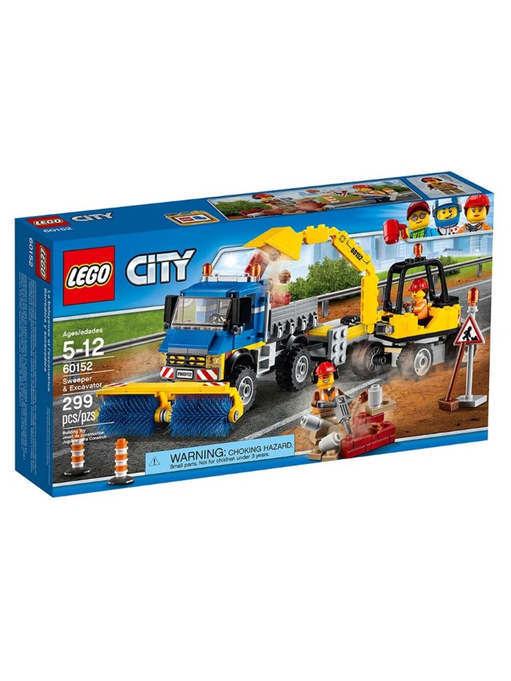 Lego City 60152 – Sweeper & Excavator - Complete w/Box & Instructions